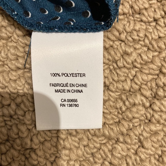 Dark teal blouse with cap sleeves - Picture 3 of 4